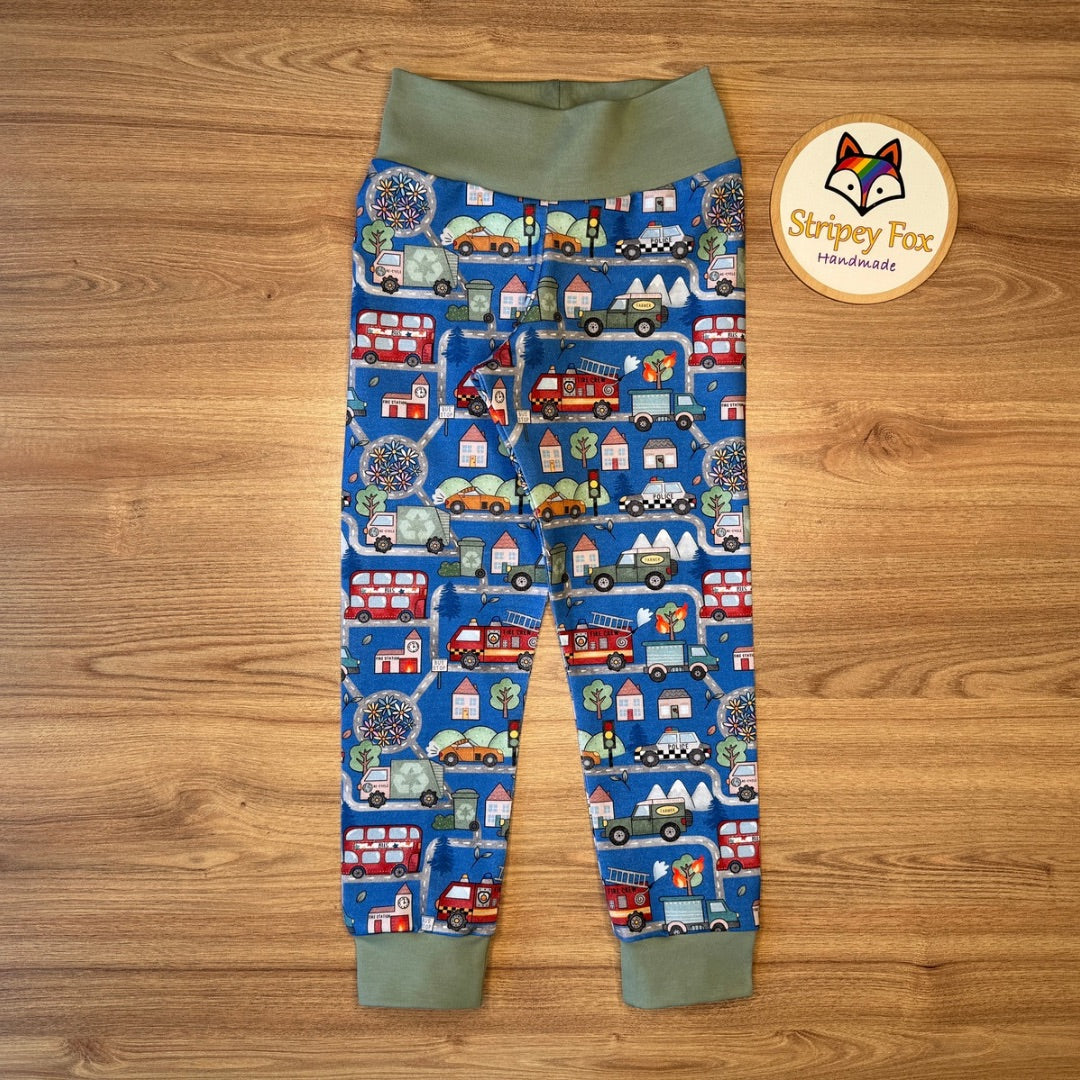 Busy Roads Relaxed Fit Leggings 3-4y
