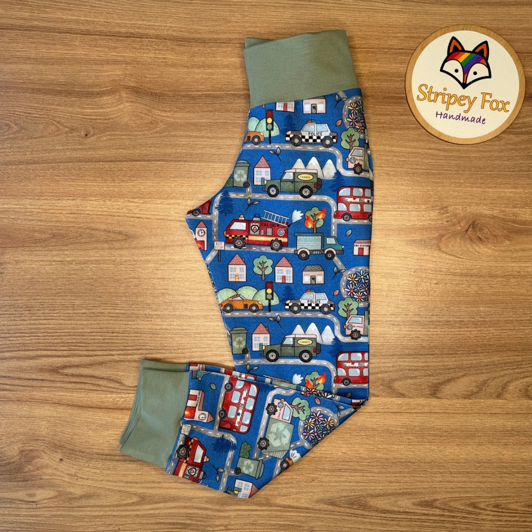 Busy Roads Relaxed Fit Leggings 3-4y