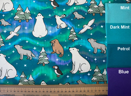 Arctic Aurora Cotton Jersey