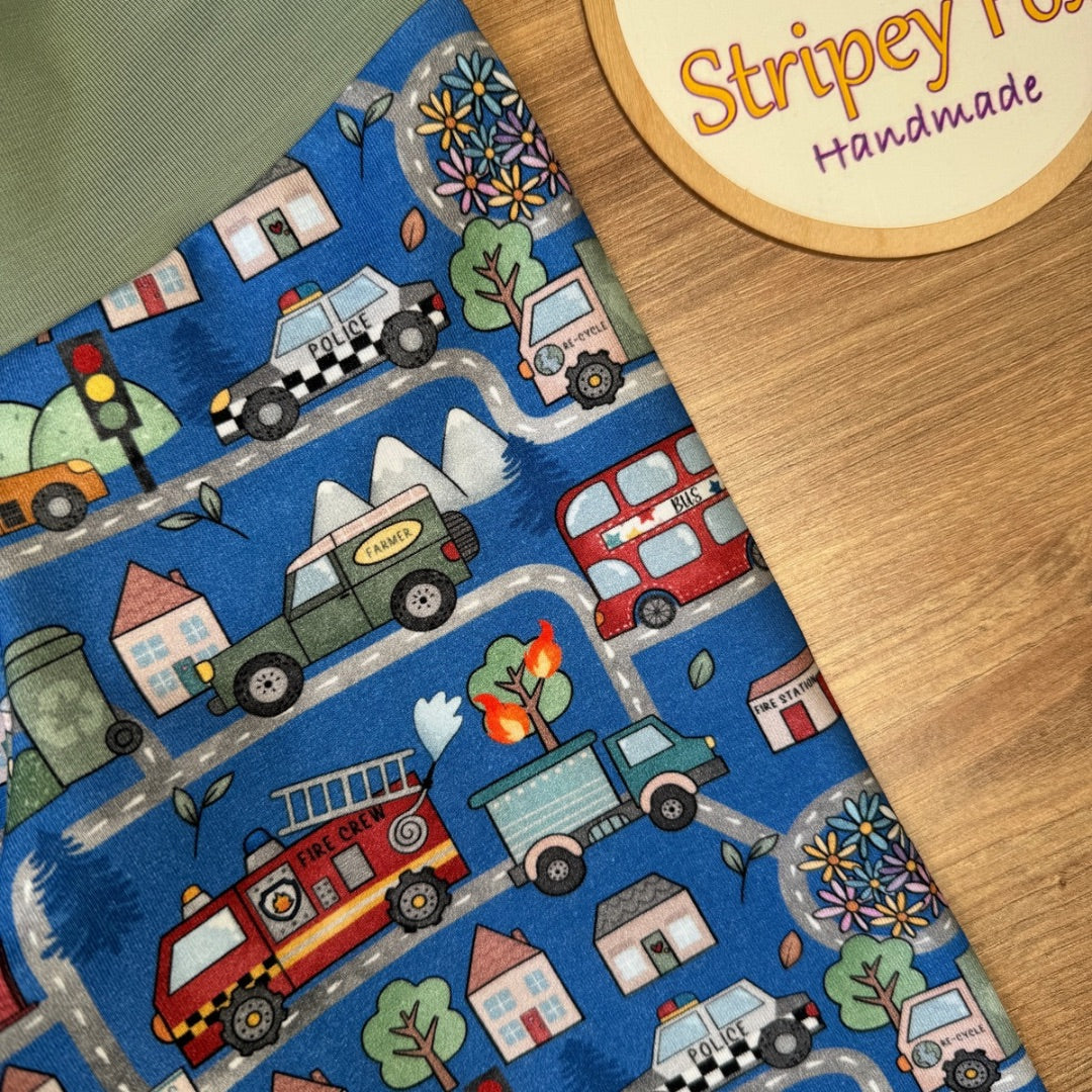 Busy Roads Relaxed Fit Leggings 3-4y