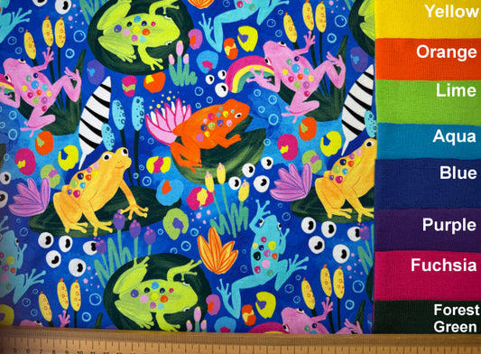 Frogs Cotton Jersey