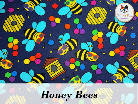 Honey Bees Cotton Jersey
