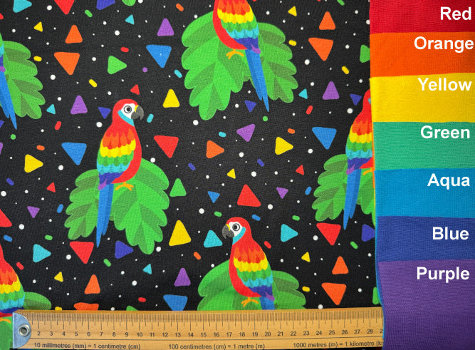 Parrot Party Cotton Jersey
