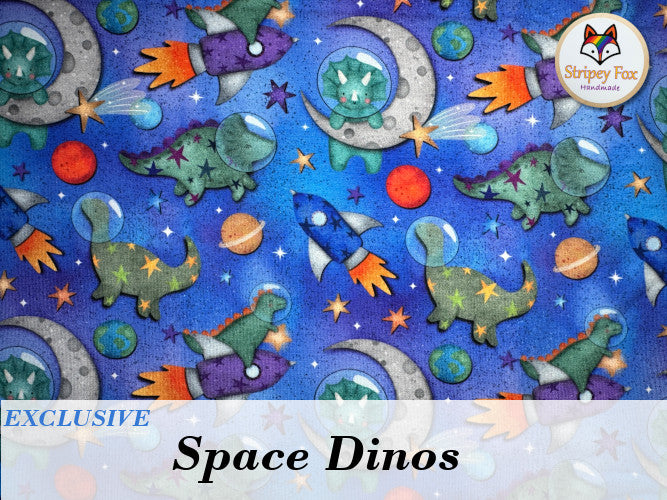 Space Dinos Exclusive Cotton Jersey