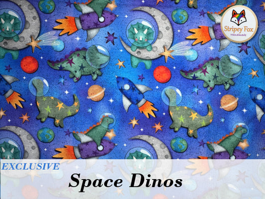 Space Dinos Exclusive Cotton Jersey