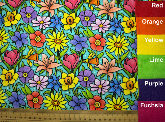 Spring Blooms Exclusive Cotton Jersey