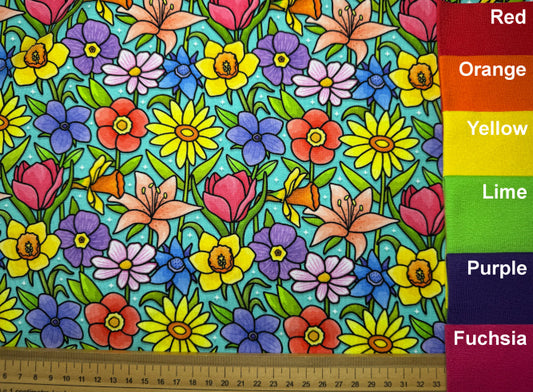 Spring Blooms Exclusive Cotton Jersey