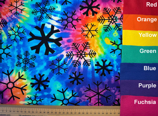 Snowflakes Cotton Jersey