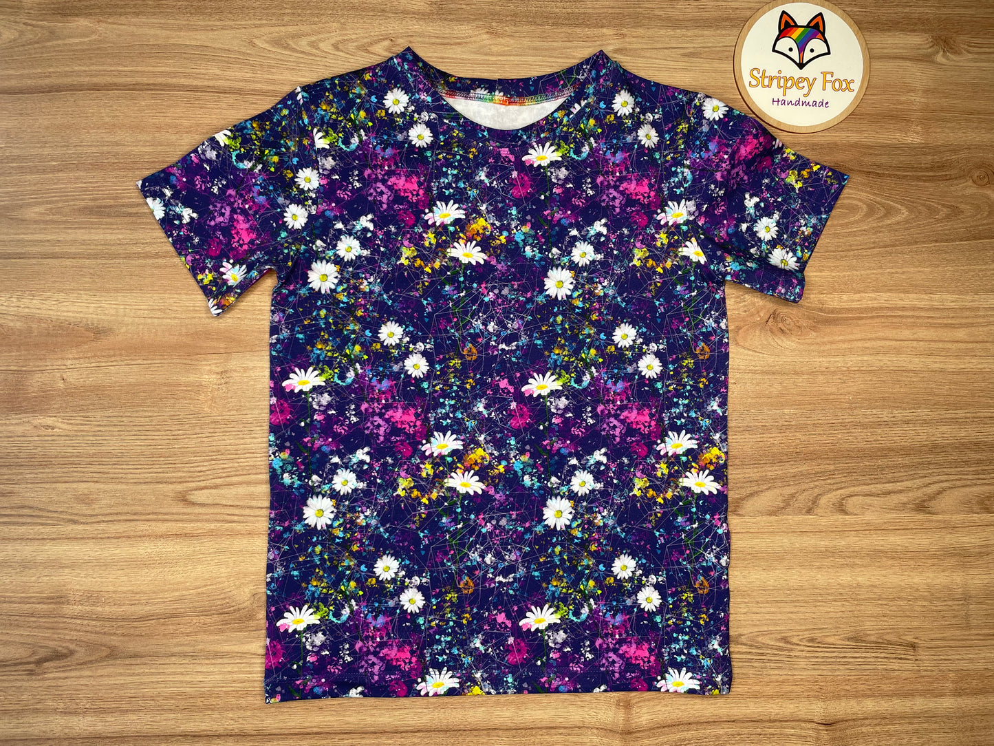 Purple Daisies Cotton Jersey